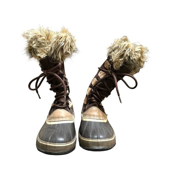 Sorel Women's joan of arctic boots‎ brown fur size 8 - Picture 3 of 6